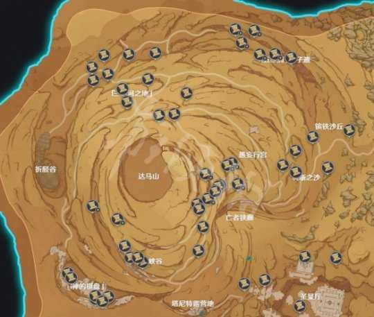《原神》3.4千壑沙圣章石位置 3.4千壑沙地圣章石在哪