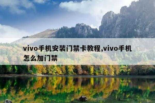 vivo手机安装门禁卡教程,vivo手机怎么加门禁