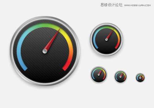 photoshop制作出精美的圆形仪表指针图标教程
