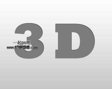 photoshop设计制作3D立体金属字特效