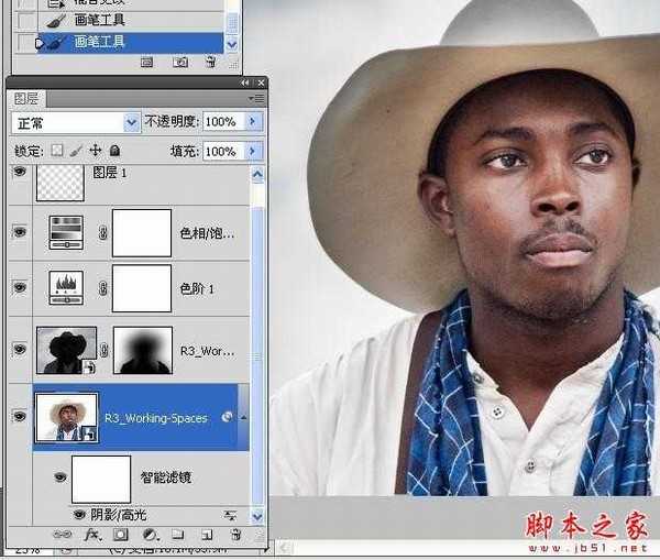 Photoshop结合CamreaRaw给曝光不足的数码照片补光