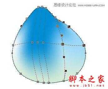 CorelDRAW使用网状填充制作逼真的水蜜桃