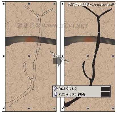 CorelDRAW(CDR)设计制作中国风花鸟工笔画实例教程