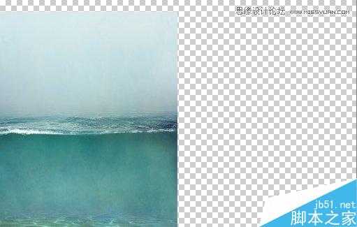 Photoshop合成海洋巨龟驮着岛在水上漂浮的效果图