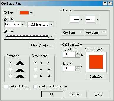 入门：CorelDRAW 编辑轮廓线的方法和操作步骤