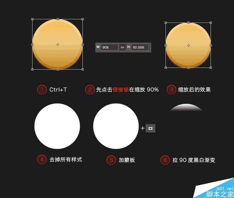 PS钢笔工具绘制一枚质感的游戏金币