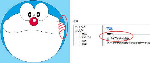 CorelDRAW X7绘制可爱的卡通动漫多啦A梦