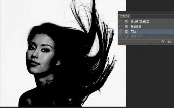 Photoshop使用通道抠出人美女长头发丝