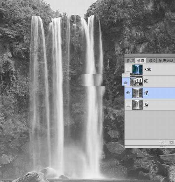 ps怎么抠出一条完整的瀑布? ps瀑布抠图教程